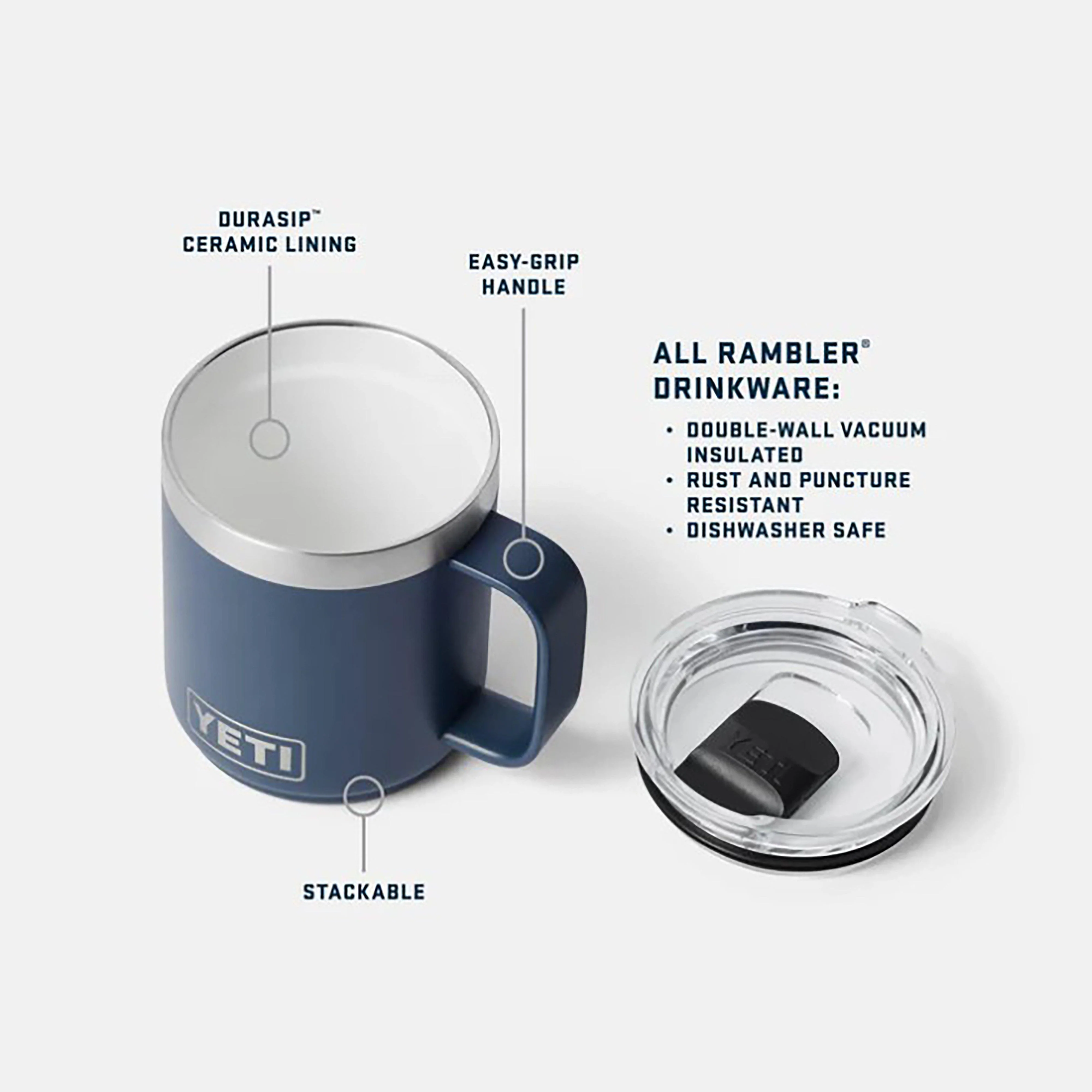 Rambler® 10oz (295ml) Stackable Mug with DuraSip™ Ceramic Lining - Image 6
